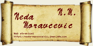 Neda Moravčević vizit kartica